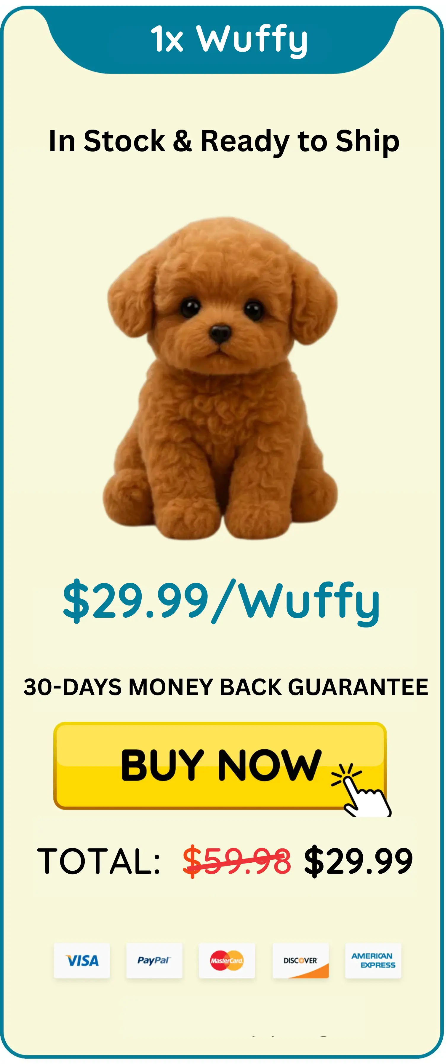 wuffy robot dog 1x unit